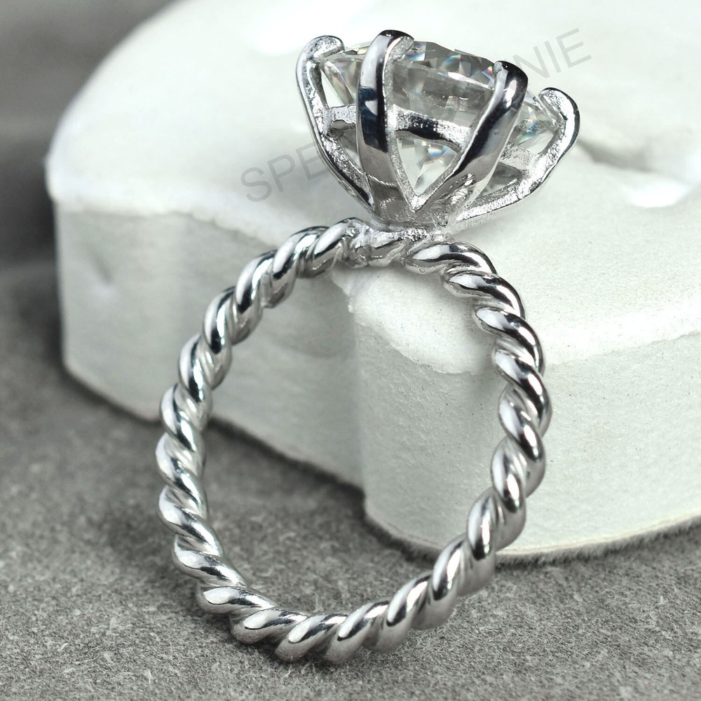 6.00 Ct Certified Diamond Solitaire Ring.FREE Diamond studs.Tariffs Free.