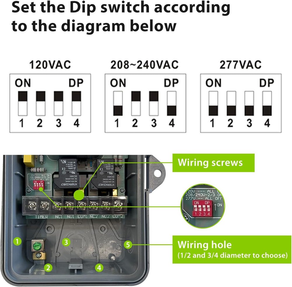 BN-LINK Pool Pump Timer, Outdoor Digital Timer Box Heavy Duty 7-Day Programmable