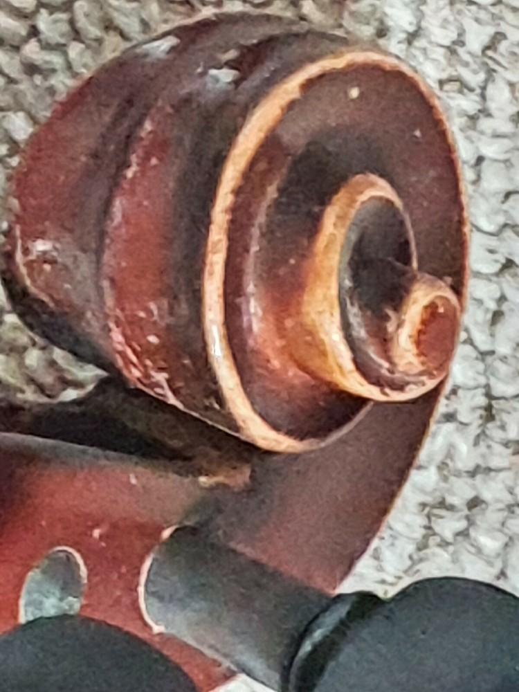 nice & old 3/4 Violin violon "Stainer" branding" nicely flamed!