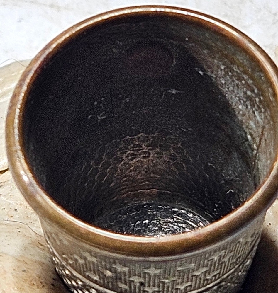 Victorian Era Sterling Silver Star Pattern Thimble Antique Sewing Accessory