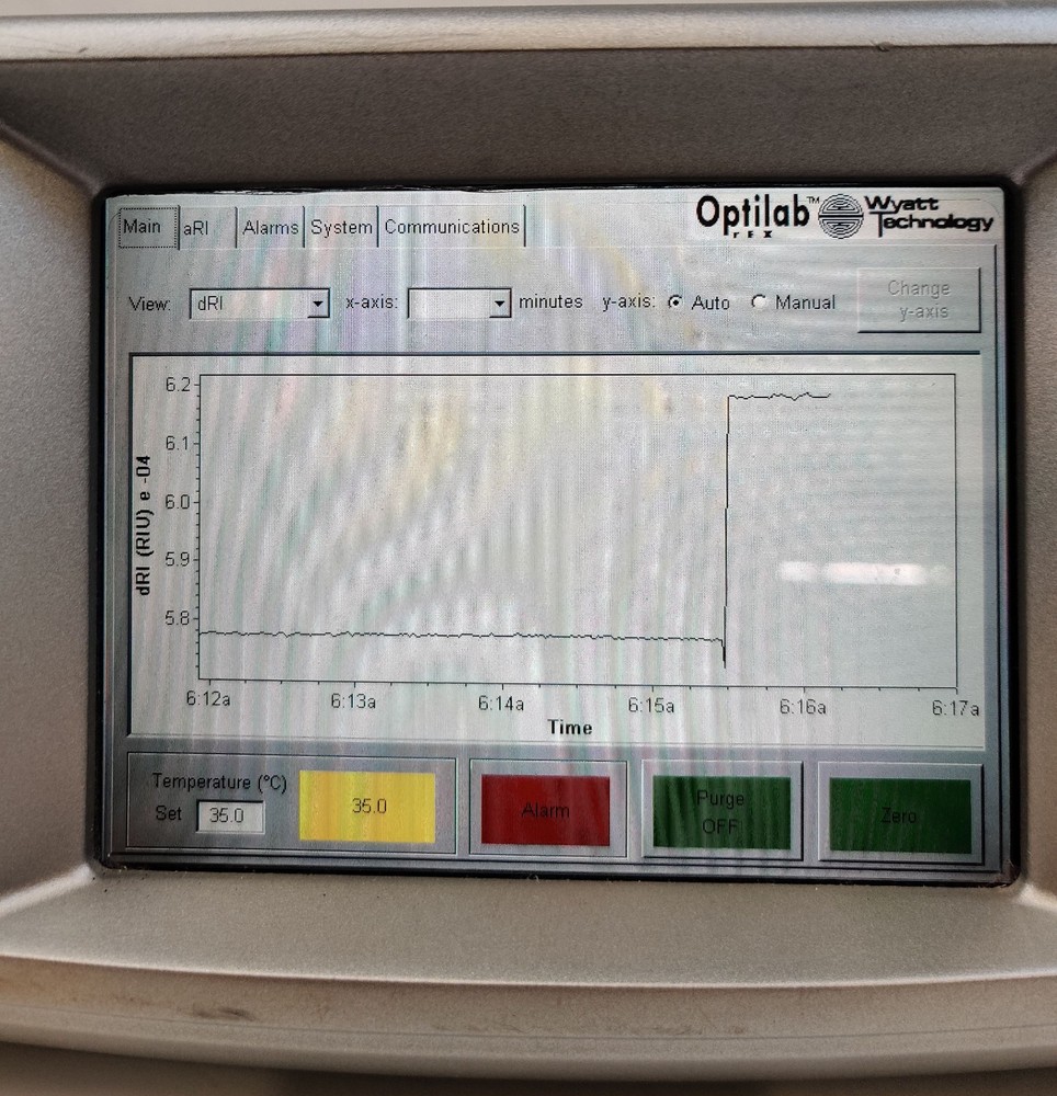 Wyatt Optilab REX Refractive Index Detector WREX-10 Tested