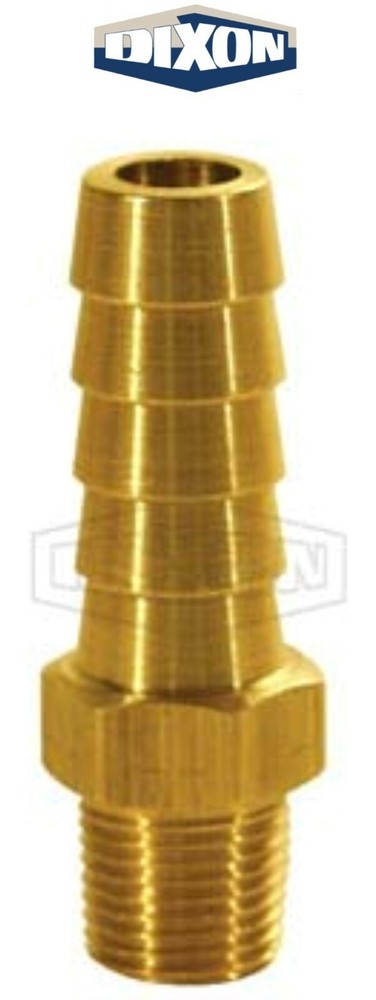 Dixon 1020204C  1/8" Hose ID x 1/4" Male NPTF Brass Barb Fitting  FACTORY NEW!