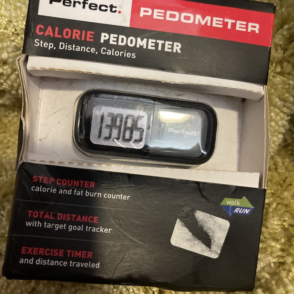 Perfect Active Pedometer Step Distance Calories Pace New