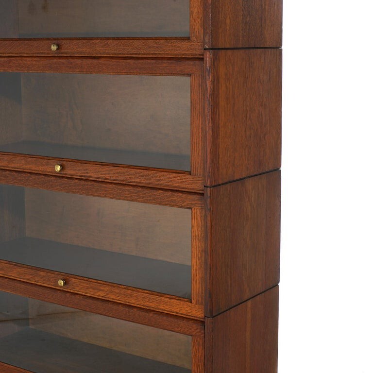 Arts & Crafts Four-Stack Oak Barrister Bookcase C1920