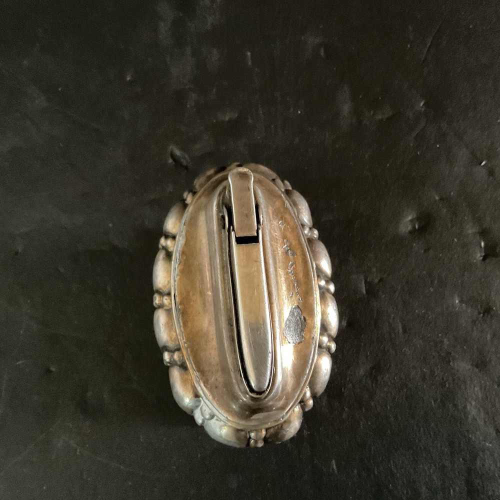 Vintage Ronson Crown Silver Plate Table Lighter