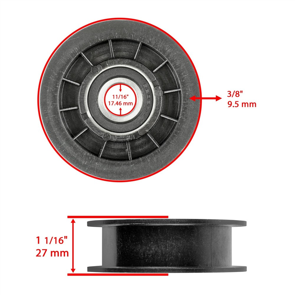Idler Pulley For Transmission Belt For John Deere E100 E110 E120 E130 E140 E150