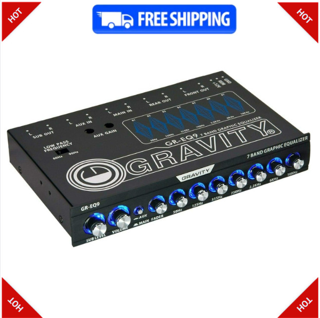 Gravity 7 Band Graphic Equalizer GR-EQ9