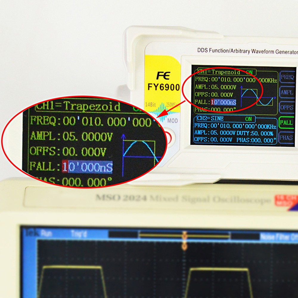 100MHz Function Signal Generator 300MSa/s DDS Dual-channel Frequency Meter I9D7