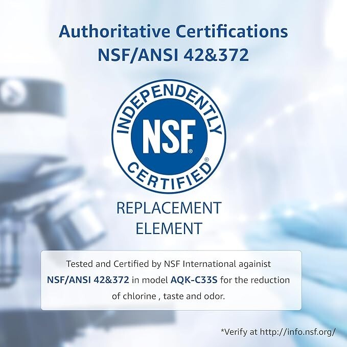 Replacement for GE® Opal Nugget Ice Maker Water Filter, NSF 42&372 Certified