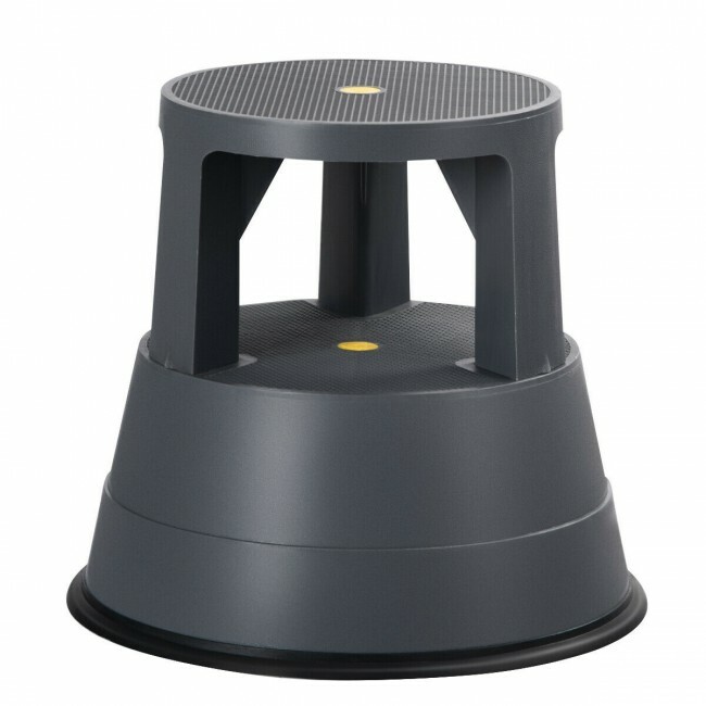 Kick Stool Rolling Step Stool W/Non-Slip Rubber Platform 330LBS Capacity Kitchen