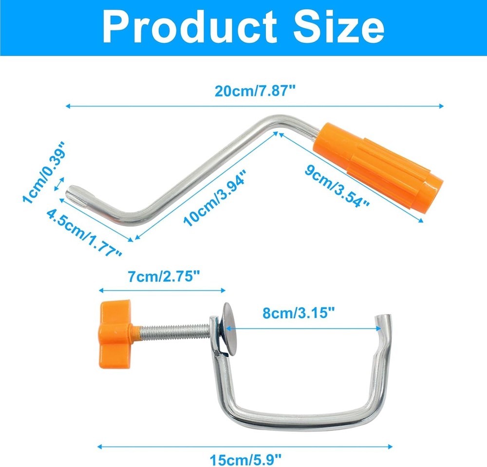 1 Set Pasta Machine Replacement Handle & Holder Clip Manual Noodle Maker