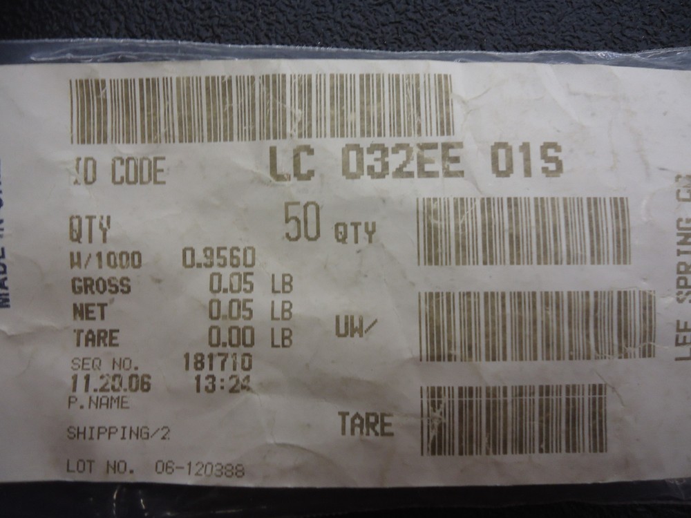 LC 032EE 01S, Lee Spring Co., Spring, Compression, Brand New! (23 Pieces)