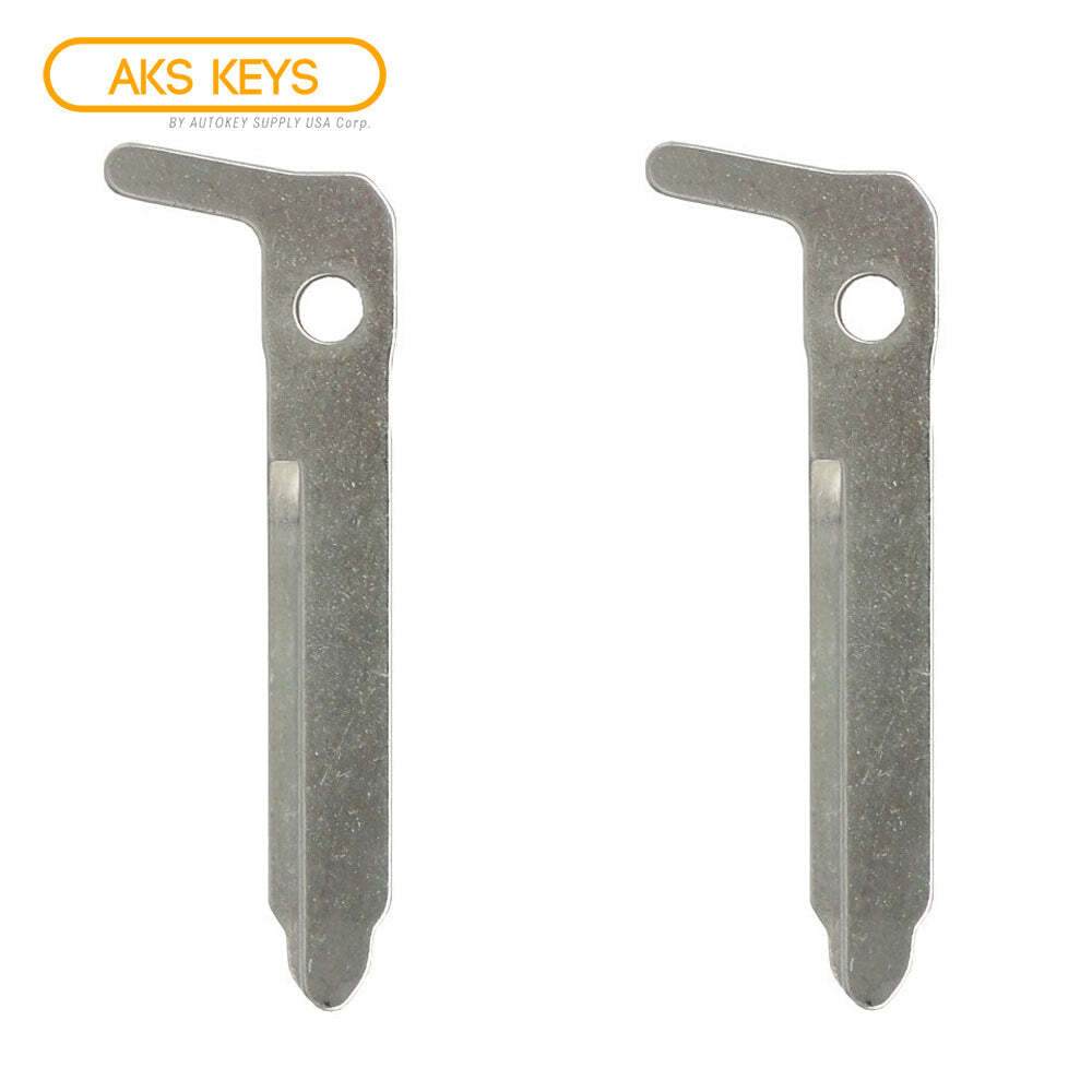 New Emergency Insert Uncut Blank Smart Remote Key Replacement for Mazda (2 Pack)