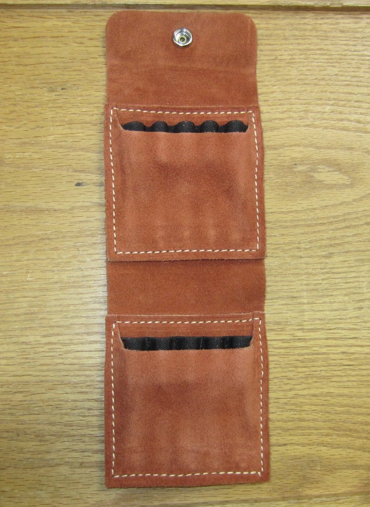 Hunter Leather Suede Qwik Ammo Pouch Holds 14rds