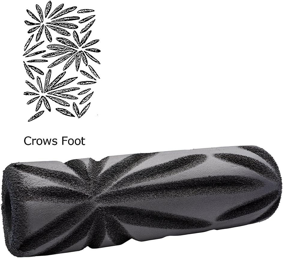 ToolPro Foam Texture Roller Cover (Crow's Foot) Black
