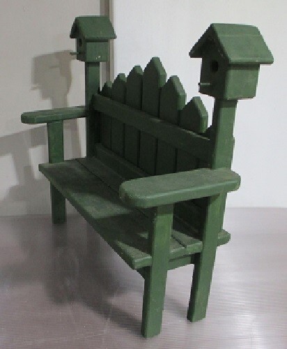 Mini Birdhouse Bench