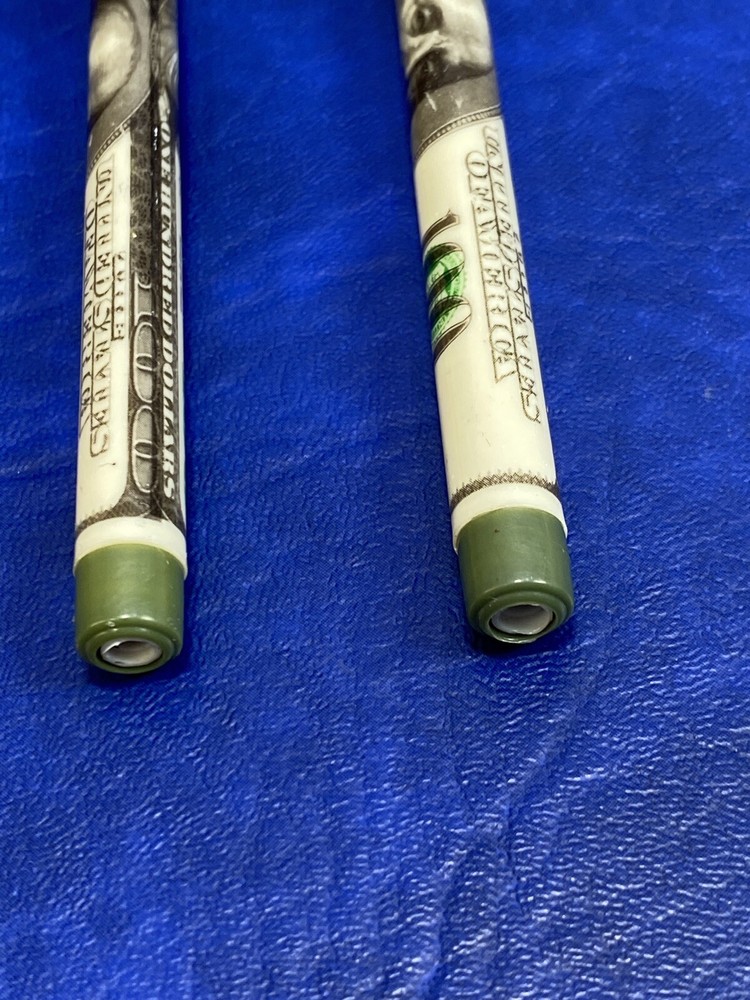 Lot of 2 Multi-Point Pencils Non-Sharpening Disposable Stacking Push Point Write