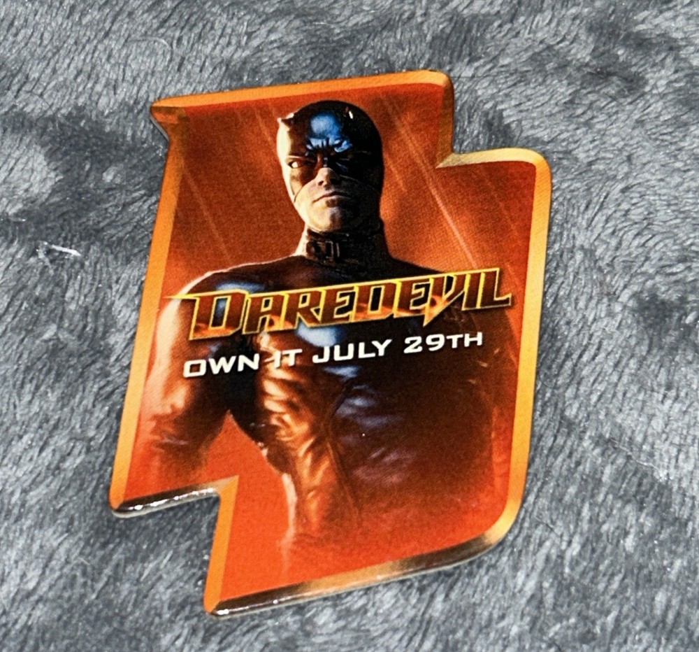 Marvel Daredevil 2003 Movie DVD Promo Pinback Button