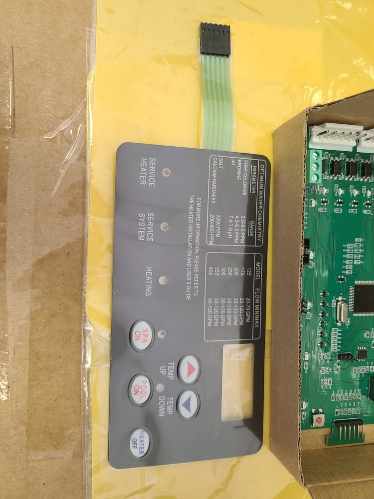 Upgraded 42002-0007S Pool Heater Control Board Kit,472610Z Switch Membrane Pa...