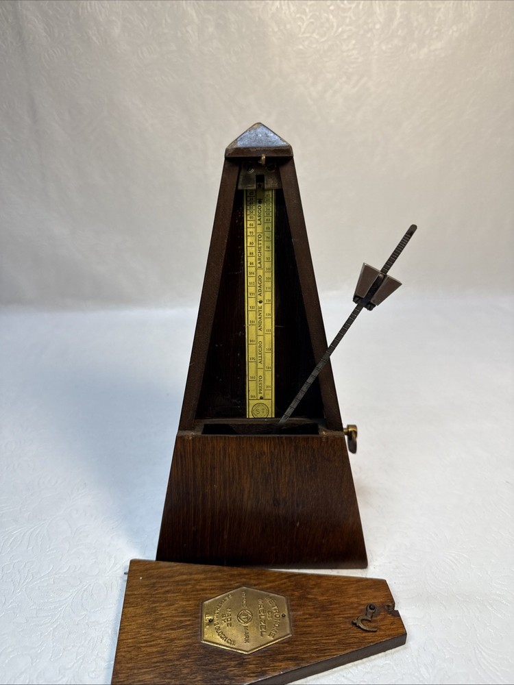 Seth Thomas Metronome De Maelzel Missing Bottom Works as Intended