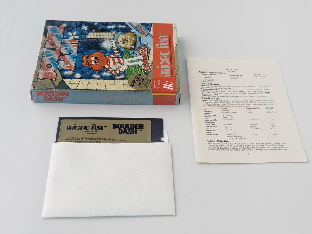 Boulder Dash - Micro Fun - 1984 / Apple II