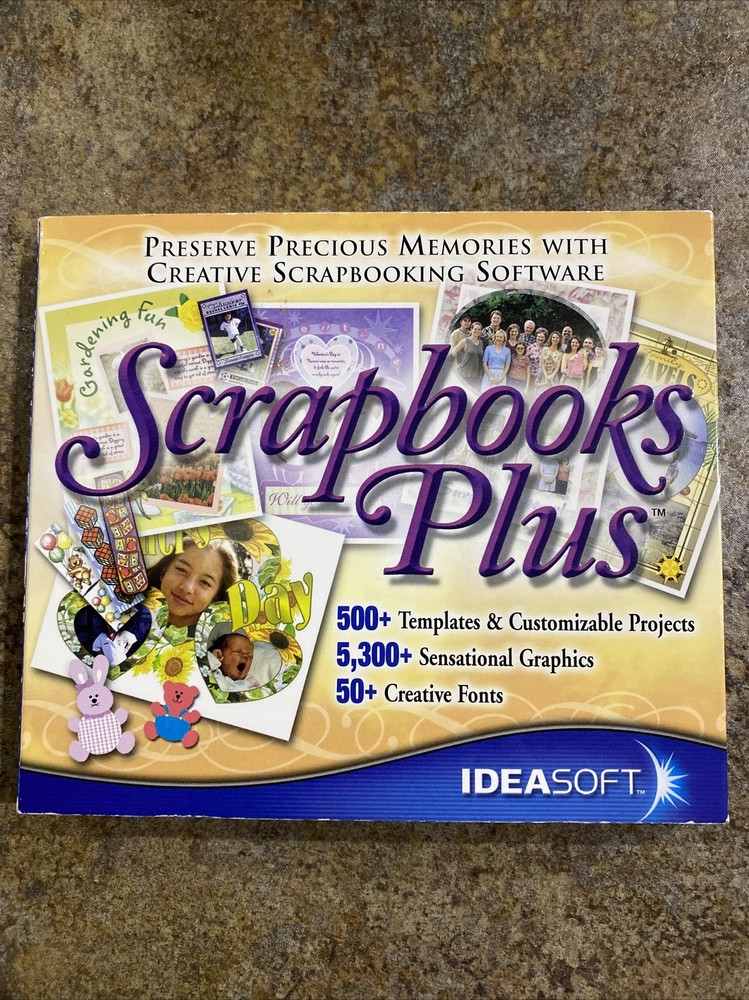 Scrapbooks Plus (Windows, 2004, IdeaSoft) CD-ROM
