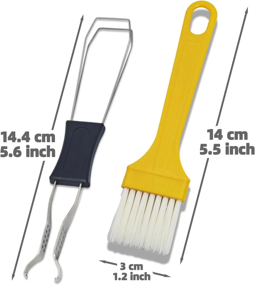 3-Pack Keycap Puller Kit Keyboard Key Remover Switch Puller with Cleaning Brush