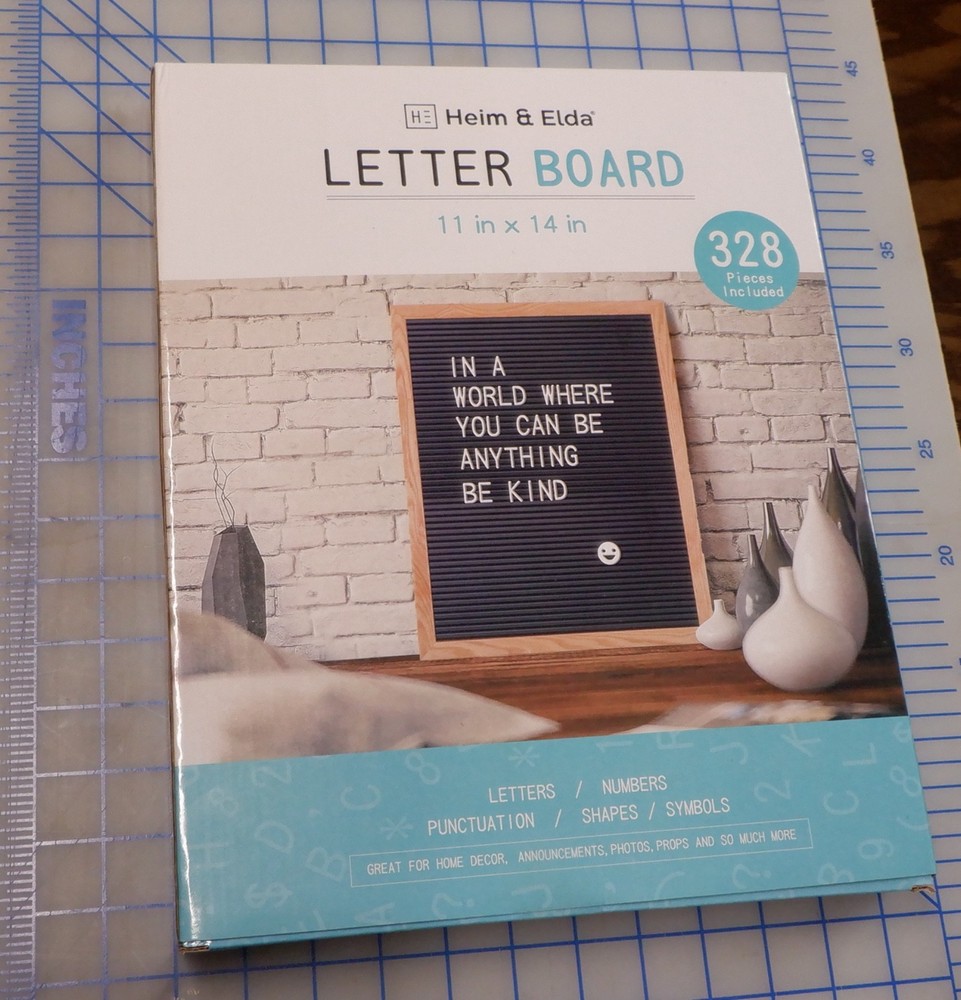 Letter Board Sign 11"x14" with  3/4" Letters