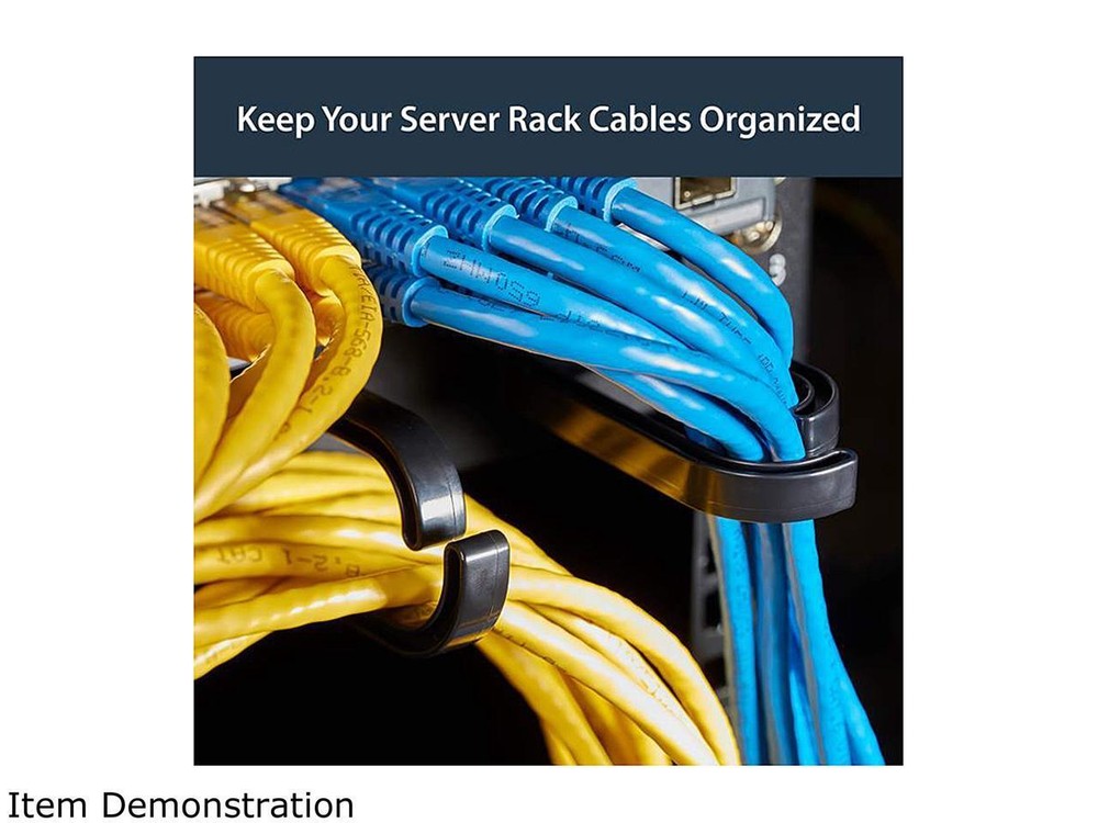 StarTech CABLMANAGER2 1U 19in Metal Rackmount Cable Management Panel