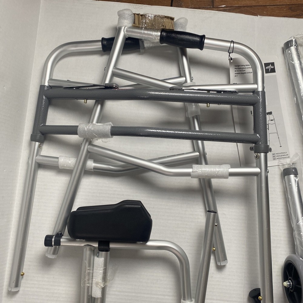 Medline Adjustable Upright Forearm Walker with Armrests, Better Stability *READ