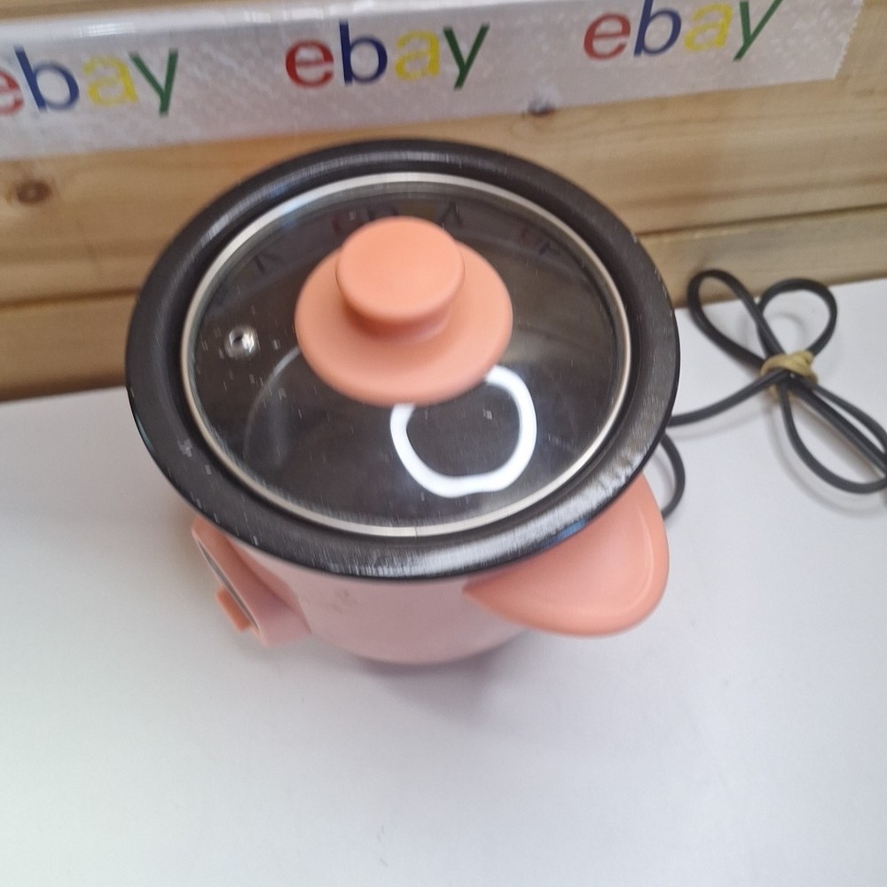 TESTED -DASH Pink Mini Rice Cooker Steamer Removable Nonstick Pot Warm Function