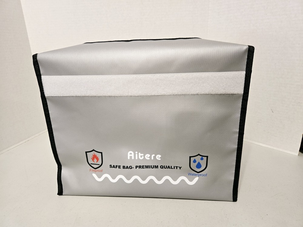 Aitere Fireproof/Waterproof Document Bag, 2500℉ Fireproof File Organizer Bag