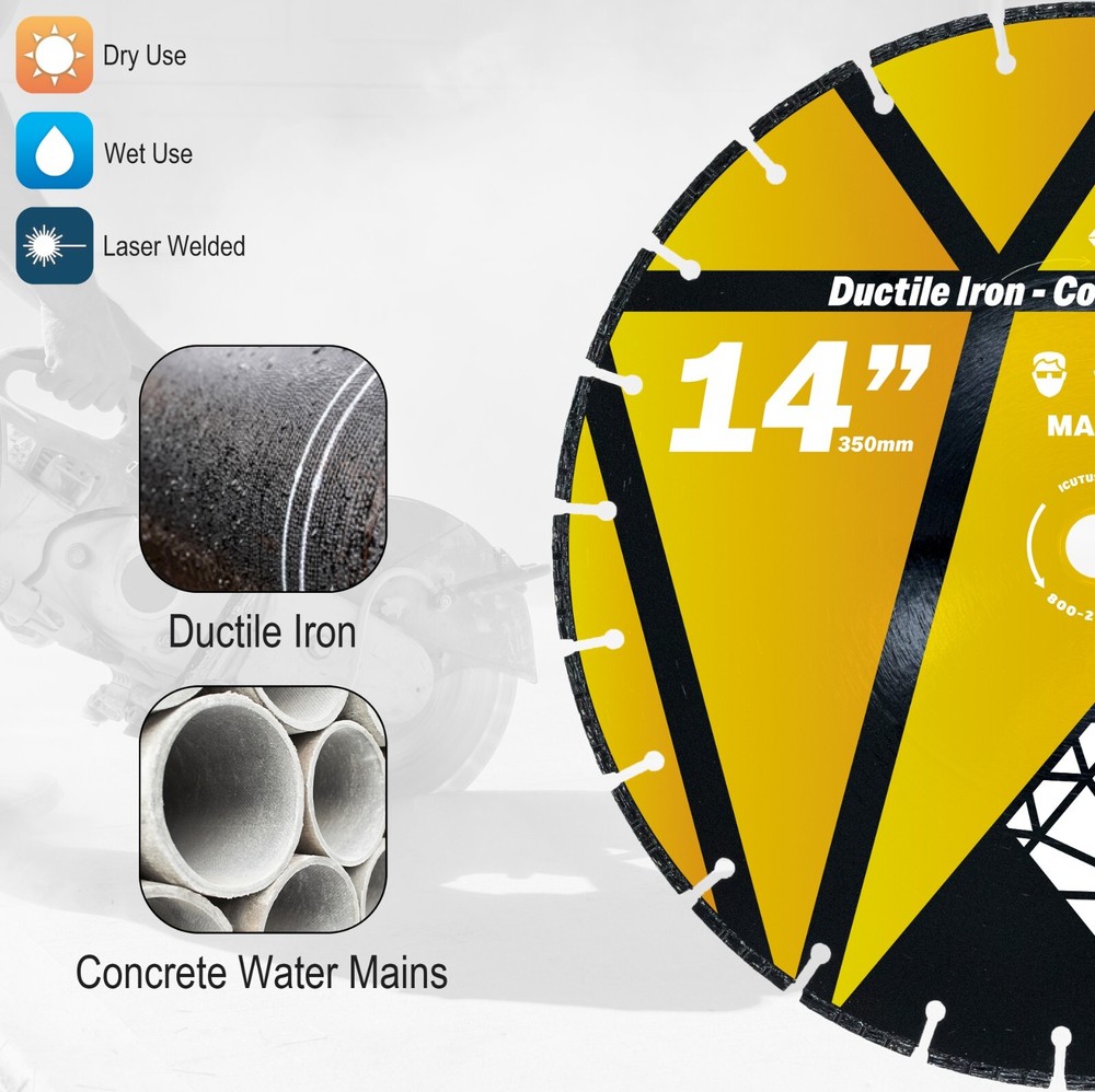 14" Ductile Iron Premium Diamond Blade