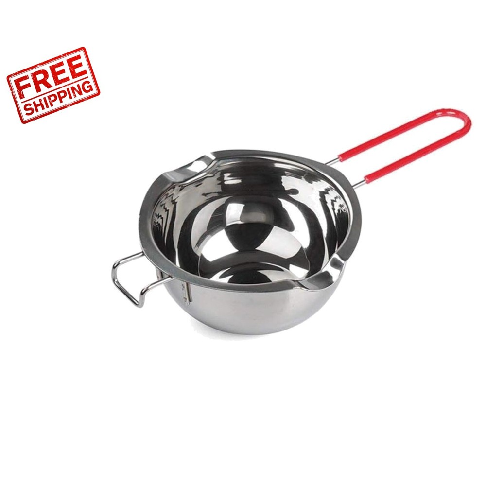 Versatile 2-Cup Stainless Steel Double Boiler with Cool Handle for Safe Melting