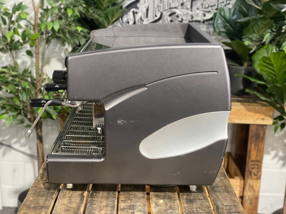 GRIMAC 2 GROUP BLACK / GREY ESPRESSO COFFEE MACHINE