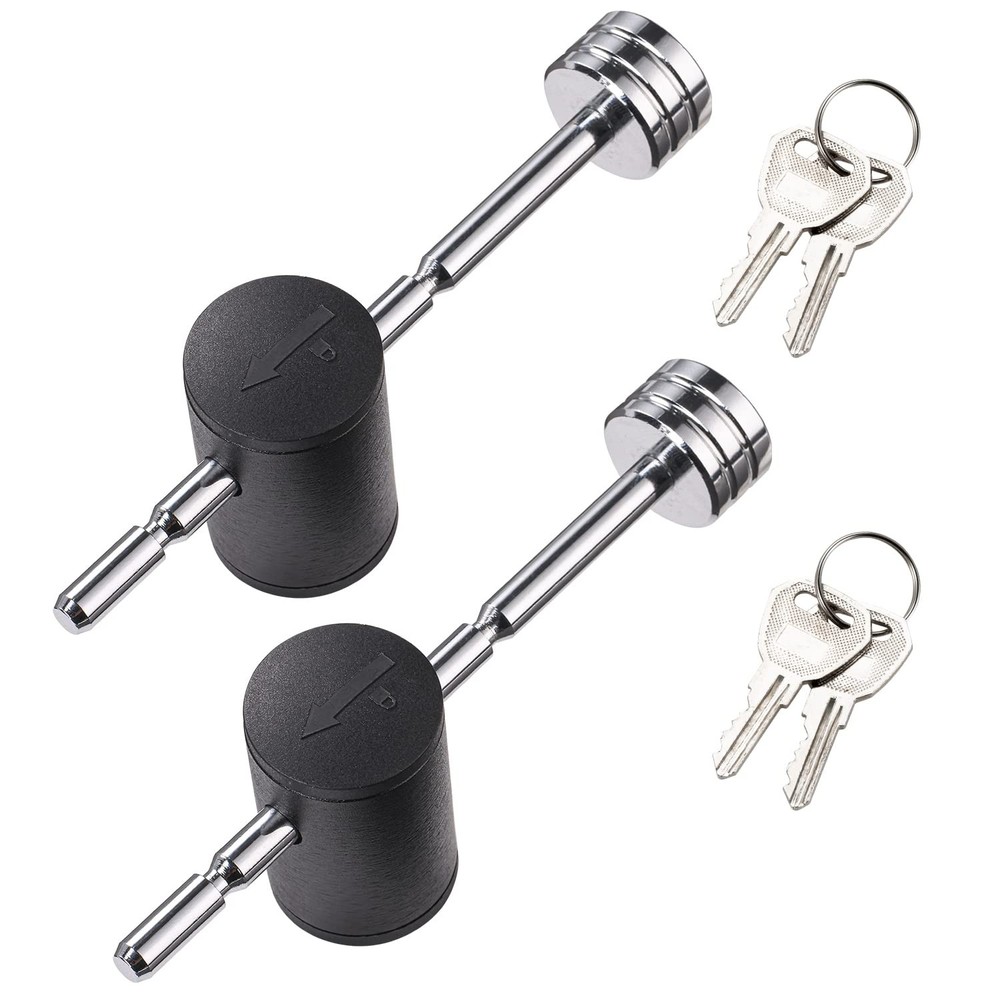 CZC AUTO Trailer Tongue Coupler Lock Adjustable 2 Pack, Silver
