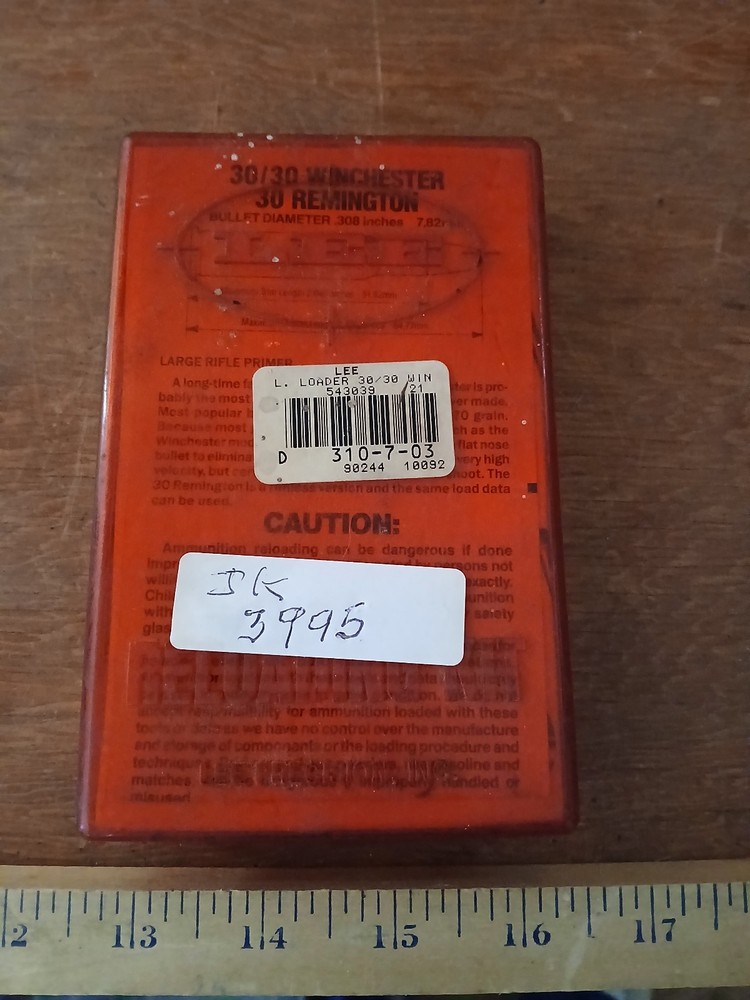 Lee 30-30 Hand Loader Kit - Used