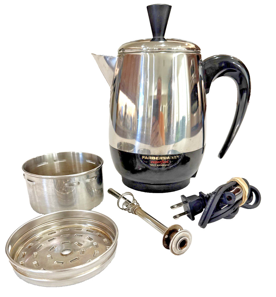 Farberware 134B Superfast Automatic 2-4 Cup Electric Coffee Percolator Complete