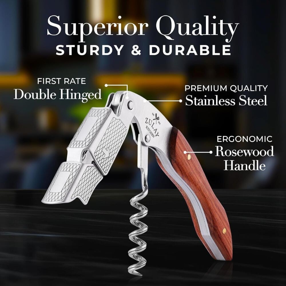 Zulay Waiter’s Corkscrew Bottle Opener