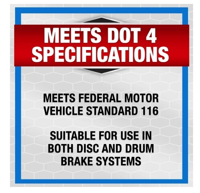 Super Tech Dot 4 Brake Fluid, 12 fl oz