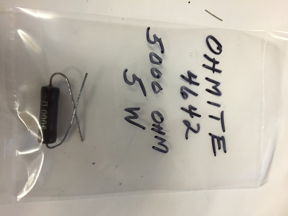 OHMITE 4642 5000 OHM 5 WATT RESISTOR NOS