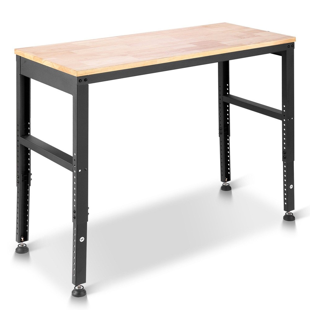 Adjustable Workbench 2000lb 48x20in Surface With Built-in Charging Ports