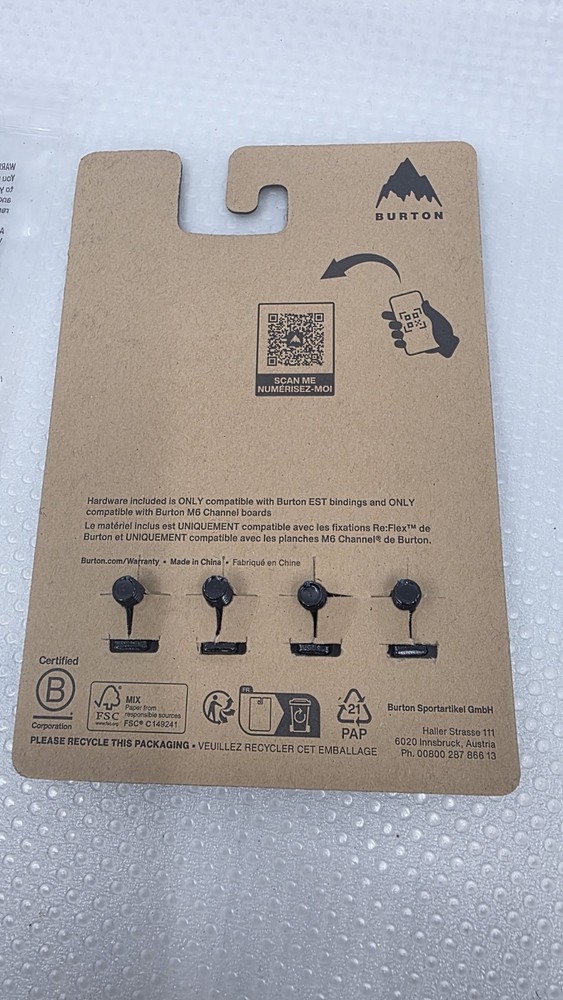 New Burton Snowboard EST Bindings Replacement Hardware Set Screws