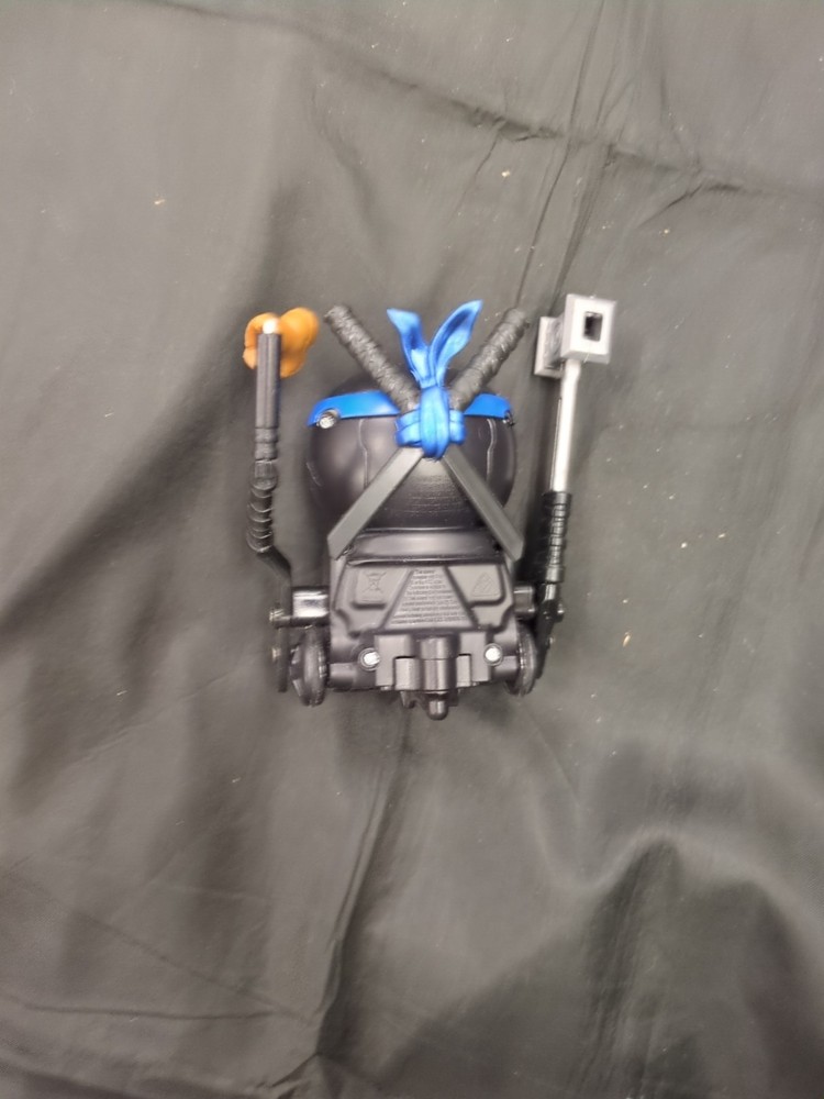 Spinmaster Ninja Bots Battling Robot -Black/Blue -Tested & Works