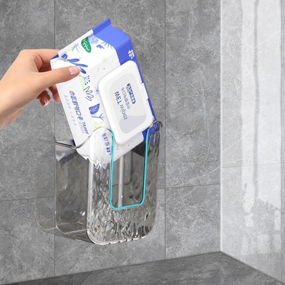 Kitchen Wipes Storage, Flushable Wipes Holder for Bathroom, Wall-Mounted Tissue