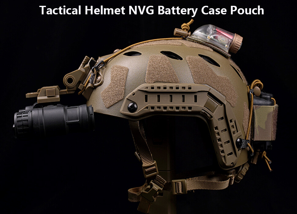 Tactical PVS31 NVG Battery Storage Box Retention System Fast Helmet T-type Pouch