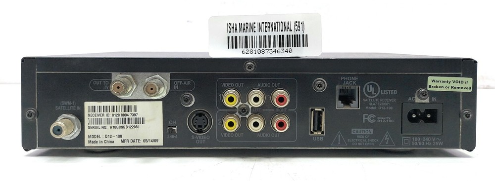 DirectV D12-100 Receiver