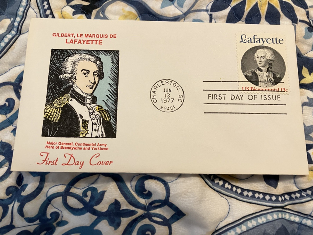 scarce cachet Lafayette