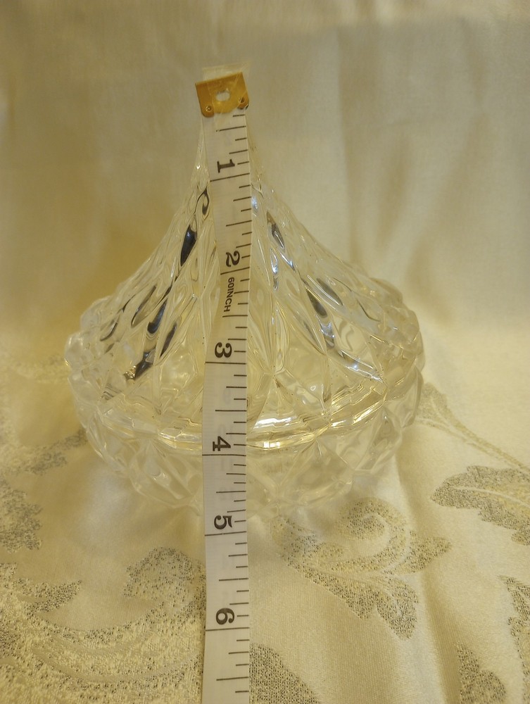 Vintage Cut Glass Hershey Kiss Candy Dish.