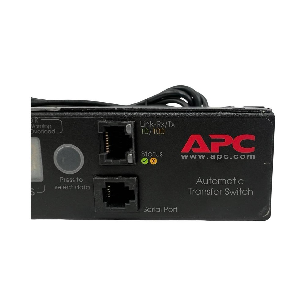 APC AP7752 Automatic Transfer Switch Rackmountable - 120V 16A 50/60Hz